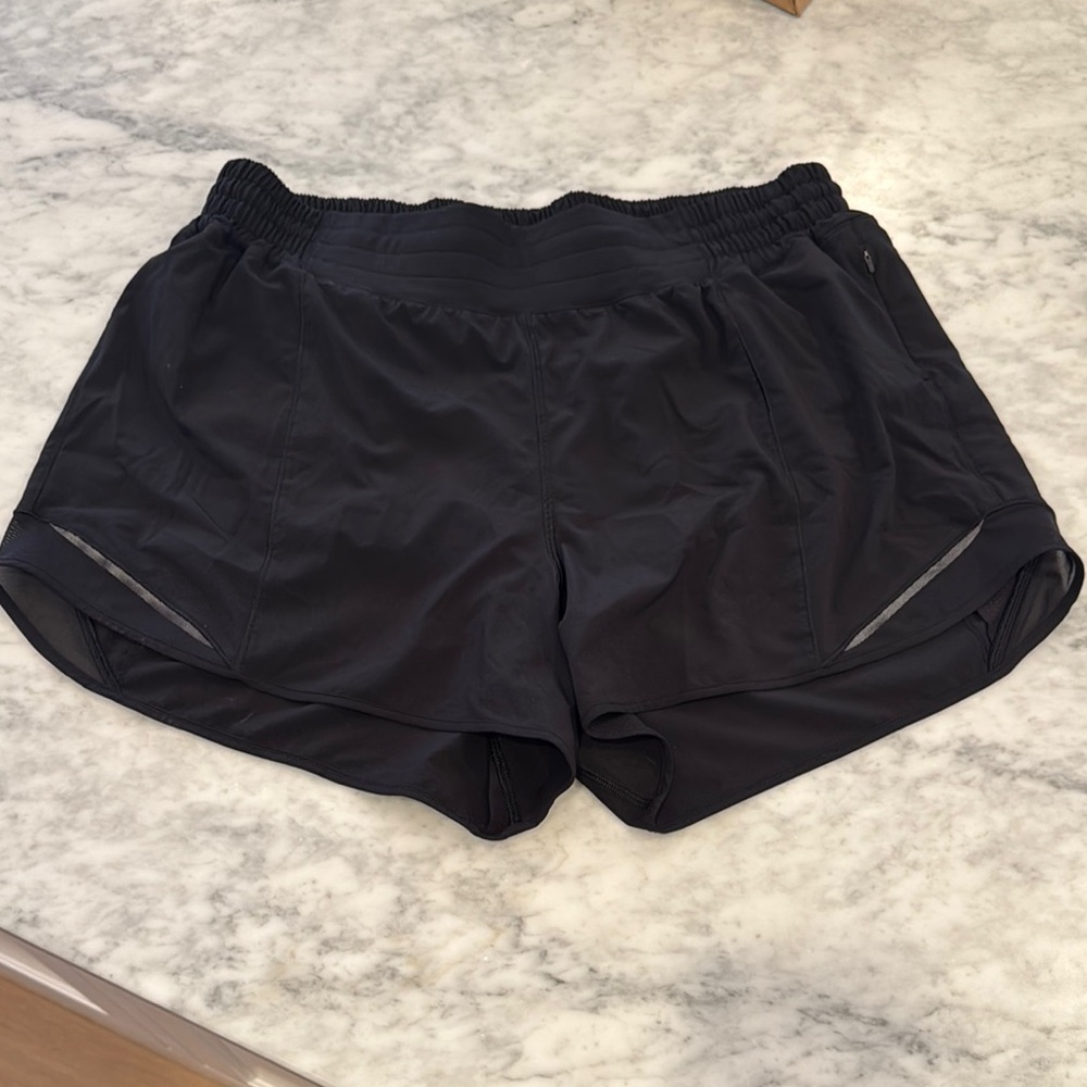 Women's Black Lululemon Athletic Shorts